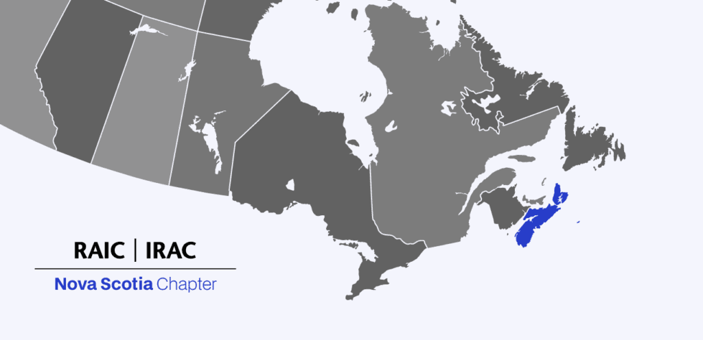 Map of eastern Canada highloighting province of Nova Scotia